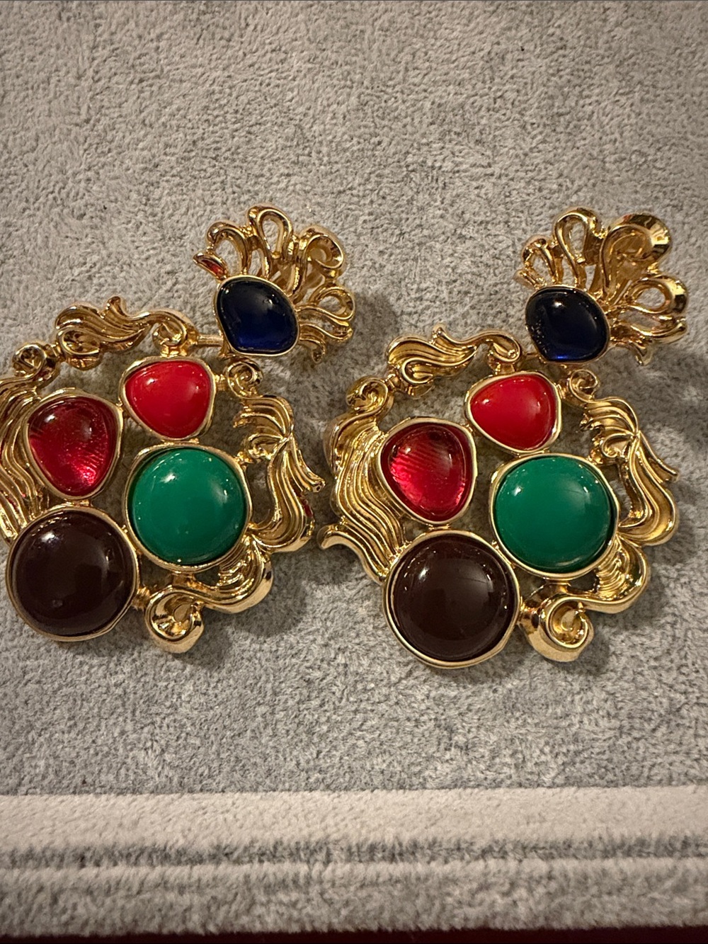 Catwalk Jon SHOWSTOPPERS!  Cabochon Statement Drop Earrings